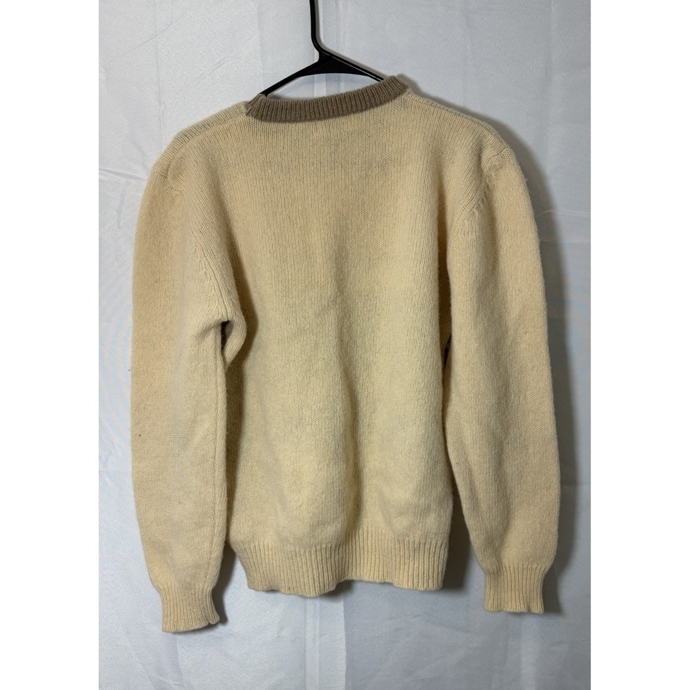 Vintage Debenhams Shetland‎ Wool Pullover Preppy Sweater Size Small Soft - Picture 5 of 13